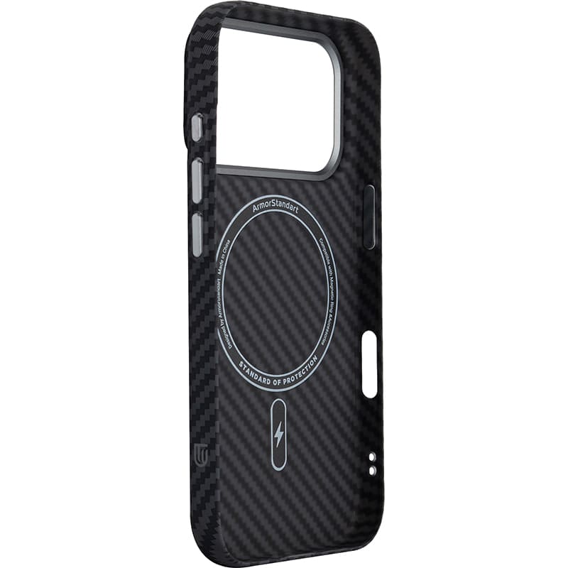 Чехол ARMORSTANDART LikeCarbon2 MagCase для Apple iPhone 17 Pro Carbon Black (ARM86258) Цвет черный