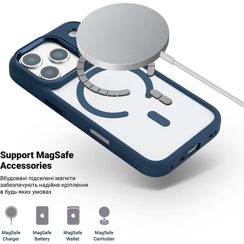 Чехол ARMORSTANDART Unit-C MagCase для Apple iPhone 17 Pro Dark Blue (ARM86290) Цвет синий