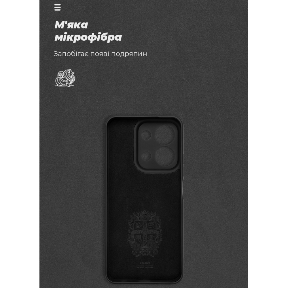 Чохол ARMORSTANDART ICON для Xiaomi Redmi 15C 4G / Poco C85 4G Camera cover Black Тип чохол-накладка
