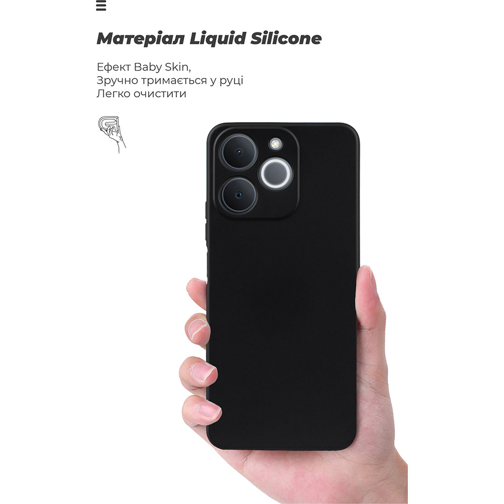 Внешний вид Чехол ARMORSTANDART ICON для Realme Note 70 4G Camera cover Black (ARM83907)