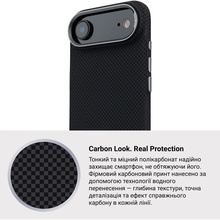 Чохол ArmorStandart LikeCarbon2 MagCase для Apple iPhone 17 Air Kevlar Black (ARM88380)