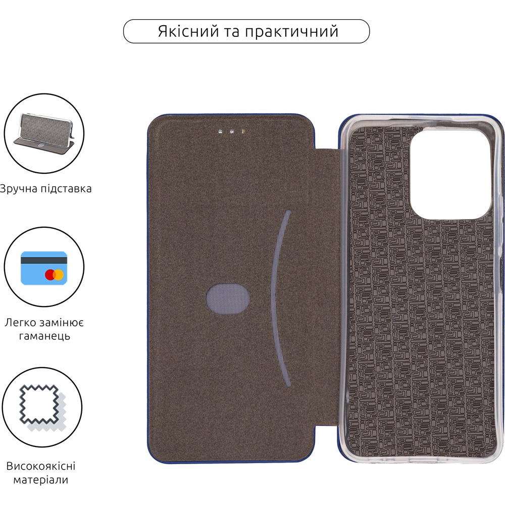 Чехол ArmorStandart G-Case для Tecno Spark Go 2 4G Dark Blue (ARM88433) Тип чехол-книжка