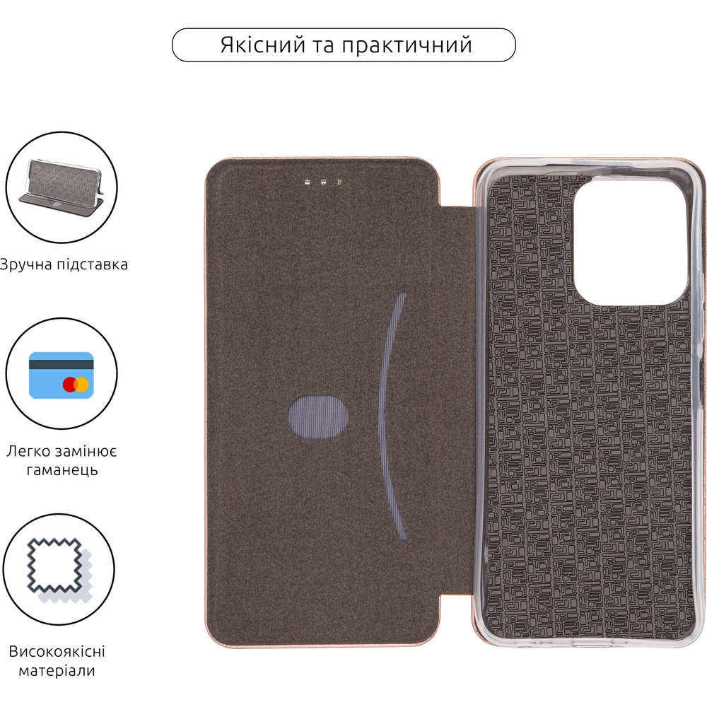 Чехол ArmorStandart G-Case для Tecno Spark Go 2 4G Rose Gold (ARM88434) Тип чехол-книжка
