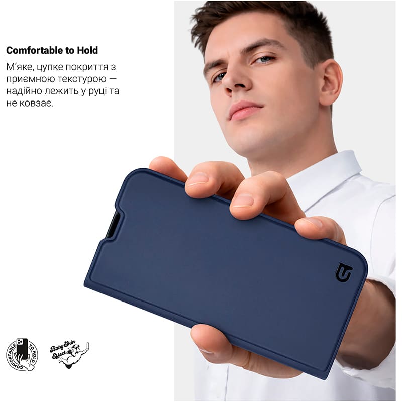 Чохол ARMORSTANDART OneFold Case для Samsung Galaxy A07 4G Dark Blue (ARM86789) Матеріал поліуретан