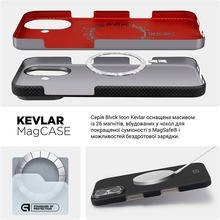 Чохол ARMORSTANDART BlackIcon Kevlar MagCase для Apple iPhone 17 Black (ARM88532)