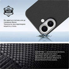 Чохол ARMORSTANDART BlackIcon Kevlar MagCase для Apple iPhone 17 Black (ARM88532)