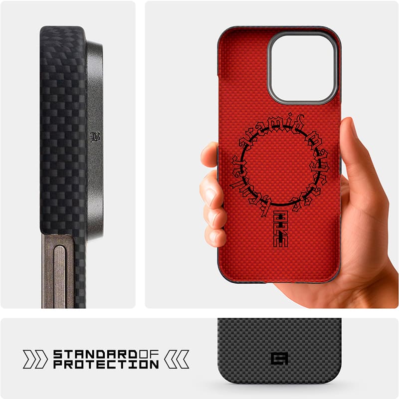 Фото Чохол ARMORSTANDART BlackIcon Kevlar MagCase для Apple iPhone 16 Pro Black (ARM88534)