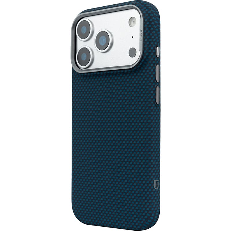 Чохол ARMORSTANDART LikeCarbon2 MagCase для Apple iPhone 17 Pro Max Kevlar Dark Blue (ARM88553) Матеріал полікарбонат