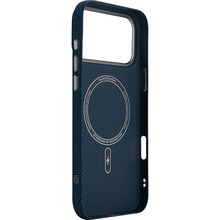 Чохол ARMORSTANDART LikeCarbon2 MagCase для Apple iPhone 17 Pro Max Kevlar Dark Blue (ARM88553)