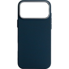 Чохол ARMORSTANDART LikeCarbon2 MagCase для Apple iPhone 17 Pro Max Kevlar Dark Blue (ARM88553)
