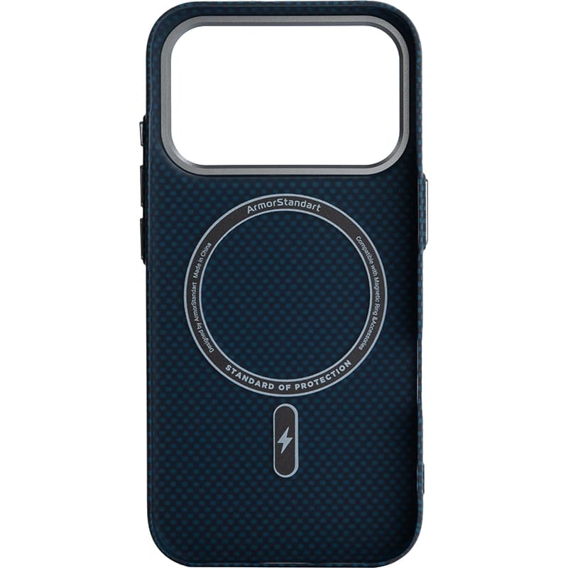 Чехол ARMORSTANDART LikeCarbon2 MagCase для Apple iPhone 17 Pro Kevlar Dark Blue (ARM88554) Совместимость по модели Apple iPhone 17 Pro