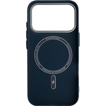 Чехол ARMORSTANDART LikeCarbon2 MagCase для Apple iPhone 17 Pro Kevlar Dark Blue (ARM88554)