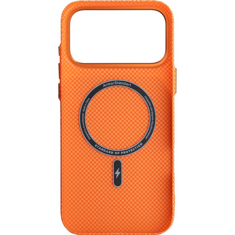 Чехол ARMORSTANDART LikeCarbon2 MagCase для Apple iPhone 17 Pro Max Kevlar Orange (ARM88555) Совместимость по модели Apple iPhone 17 Pro Max
