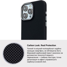 Чехол ARMORSTANDART LikeCarbon2 MagCase для Apple iPhone 15 Pro Max Kevlar Black (ARM88590)