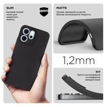 Чехол ARMORSTANDART Matte Slim Fit для OPPO Reno14 F 5G / Reno14 FS 5G Camera cover Black