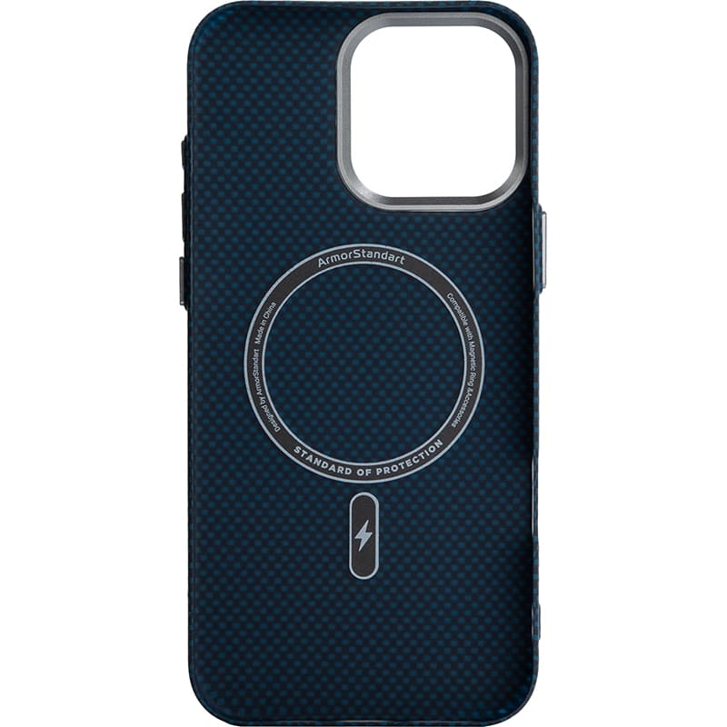 Чохол ARMORSTANDART LikeCarbon2 MagCase для Apple iPhone 16 Pro Max Kevlar Dark Blue (ARM88593) Сумісність за моделлю Apple iPhone 16 Pro Max