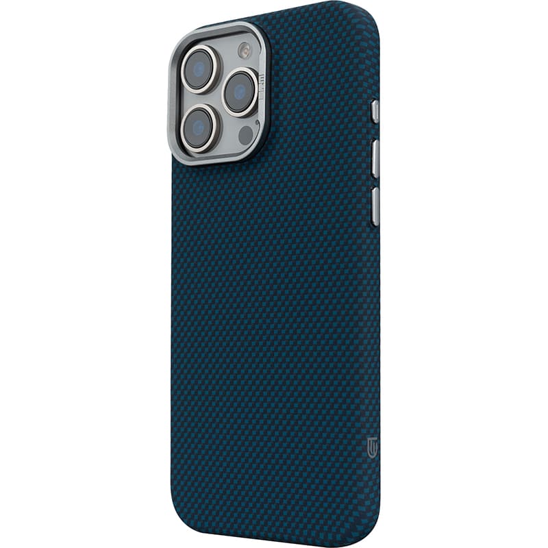 Чохол ARMORSTANDART LikeCarbon2 MagCase для Apple iPhone 16 Pro Kevlar Dark Blue (ARM88594) Матеріал полікарбонат