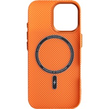 Чохол ARMORSTANDART LikeCarbon2 MagCase для Apple iPhone 16 Pro Max Kevlar Orange (ARM88595)