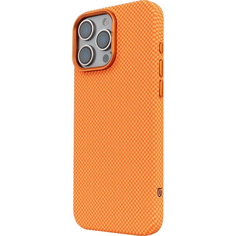 Чохол ARMORSTANDART LikeCarbon2 MagCase для Apple iPhone 16 Pro Max Kevlar Orange (ARM88595) Матеріал полікарбонат