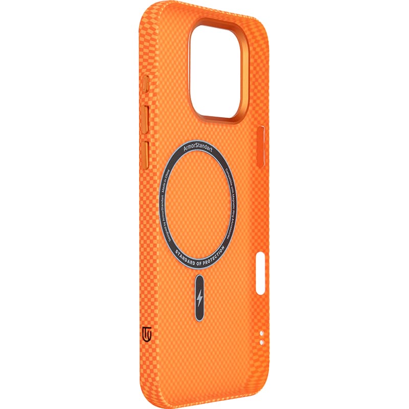 Чохол ARMORSTANDART LikeCarbon2 MagCase для Apple iPhone 16 Pro Max Kevlar Orange (ARM88595) Колір помаранчевий
