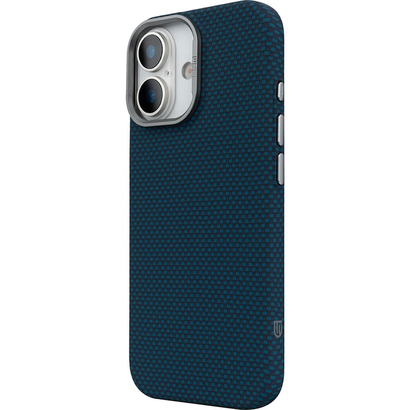 Чехол ARMORSTANDART LikeCarbon2 MagCase для Apple iPhone 17 Kevlar Dark Blue (ARM88613) Материал поликарбонат