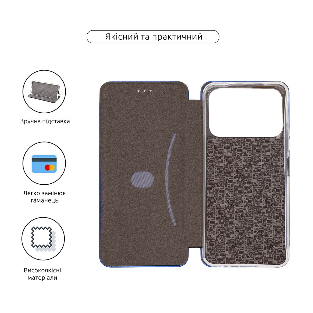 Чохол ARMORSTANDART G-Case для Tecno Spark 40 4G Blue (ARM88017) Тип чохол-книжка