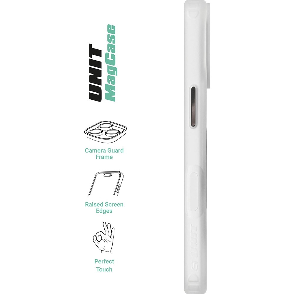 Чехол ARMORSTANDART Unit MagCase для Apple iPhone 17 Matte Clear Silver (ARM88998) Цвет белый