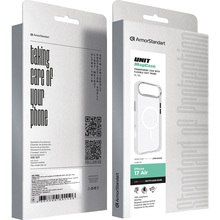 Чехол ARMORSTANDART Unit MagCase для Apple iPhone 17 Air Matte Clear Silver (ARM88999)