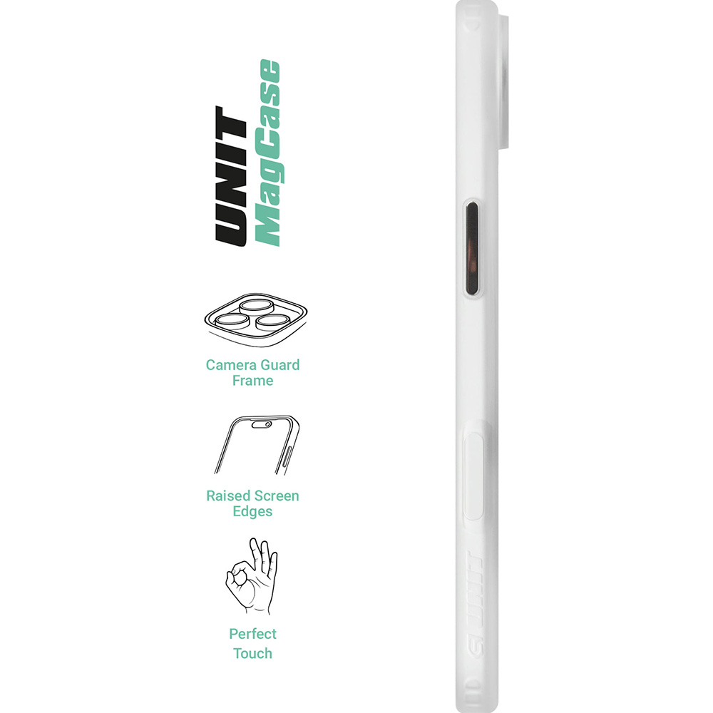 Чехол ARMORSTANDART Unit MagCase для Apple iPhone 17 Air Matte Clear Silver (ARM88999) Цвет белый
