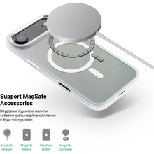 Чехол ARMORSTANDART Unit MagCase для Apple iPhone 17 Air Matte Clear Silver (ARM88999)