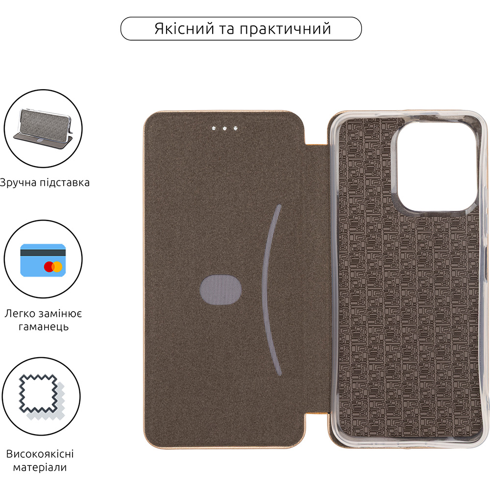 Чехол ARMORSTANDART G-Case для Tecno Spark 40C 4G Gold (ARM89029) Тип чехол-книжка