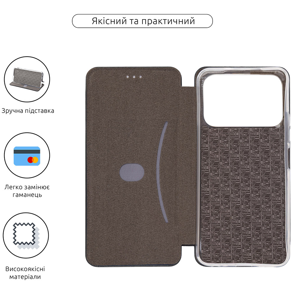 Чехол ARMORSTANDART G-Case для Tecno Spark 40 4G Black (ARM87241) Тип чехол-книжка