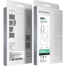 Чехол ARMORSTANDART Unit MagCase для Samsung S26 Plus 5G Matte Clear Silver (ARM89450)