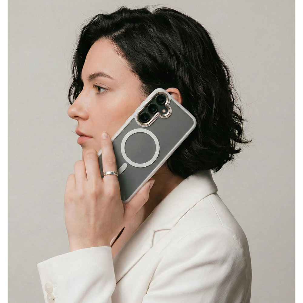 Чехол ARMORSTANDART Unit MagCase для Samsung S26 Plus 5G Matte Clear Silver (ARM89450) Материал полиуретан