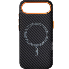 Чехол ARMORSTANDART LikeCarbon2 SE MagCase для Apple iPhone 17 Air Black Orange (ARM89155)