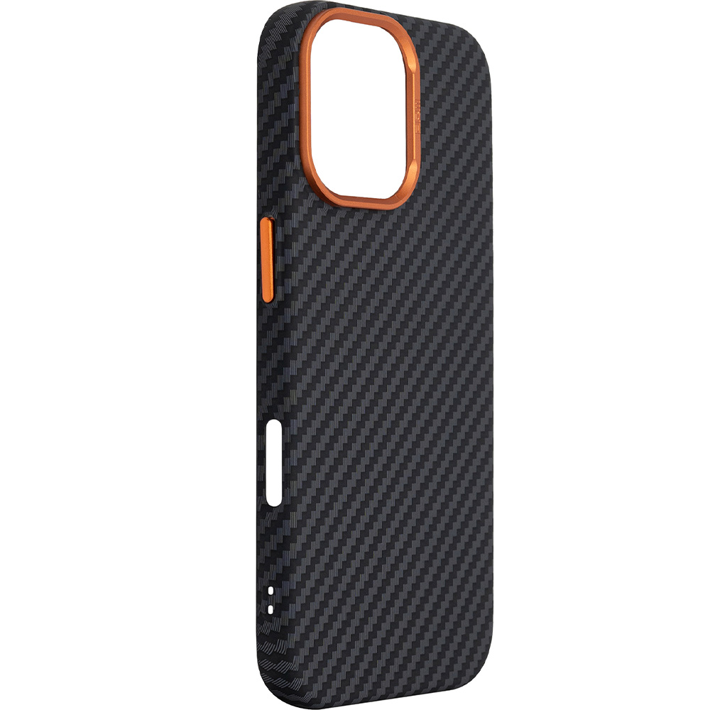 Чехол ARMORSTANDART LikeCarbon2 SE MagCase для Apple iPhone 17 Black Orange (ARM89160) Тип чехол-накладка
