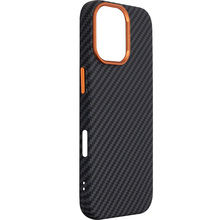 Чехол ARMORSTANDART LikeCarbon2 SE MagCase для Apple iPhone 17 Black Orange (ARM89160)