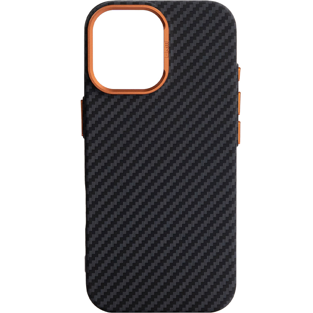 Чехол ARMORSTANDART LikeCarbon2 SE MagCase для Apple iPhone 17 Black Orange (ARM89160)