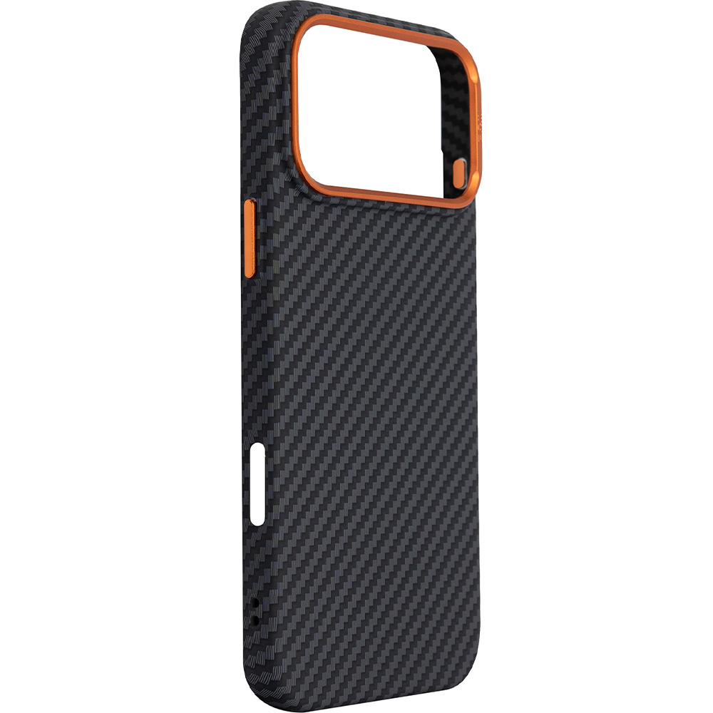 Чехол ARMORSTANDART LikeCarbon2 SE MagCase для Apple iPhone 17 Pro Max Black Orange (ARM89162) Тип чехол-накладка