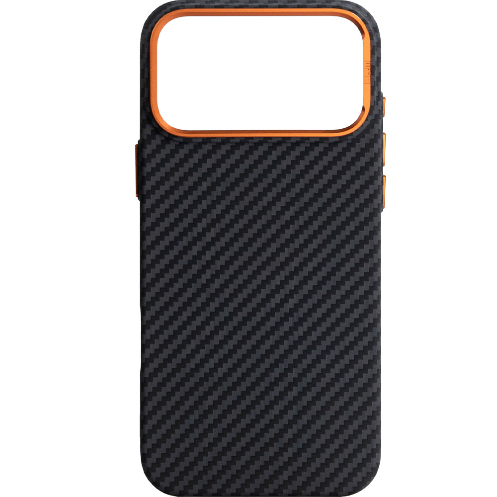 Чехол ARMORSTANDART LikeCarbon2 SE MagCase для Apple iPhone 17 Pro Max Black Orange (ARM89162)