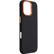 Чехол ARMORSTANDART LikeCarbon2 SE MagCase для Apple iPhone 17 Kevlar Black Orange (ARM89163)