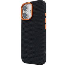 Чехол ARMORSTANDART LikeCarbon2 SE MagCase для Apple iPhone 17 Kevlar Black Orange (ARM89163)