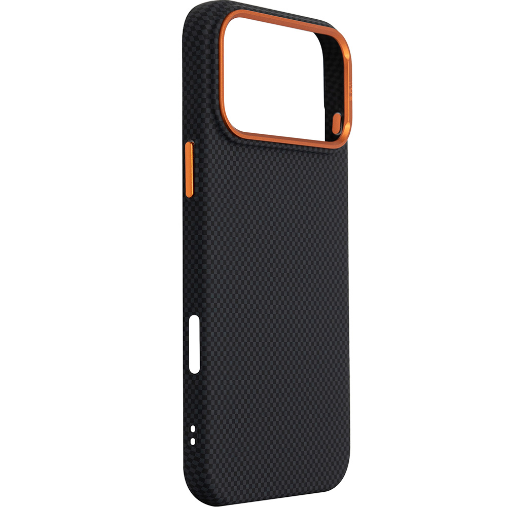 Чохол ARMORSTANDART LikeCarbon2 SE MagCase для Apple iPhone 17 Pro Max Kevlar Black Orange (ARM89165) Тип чохол-накладка