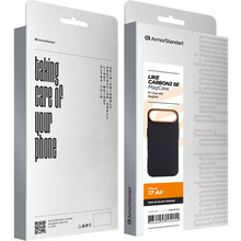 Чехол ARMORSTANDART LikeCarbon2 SE MagCase для Apple iPhone 17 Air Kevlar Black Orange (ARM89166)