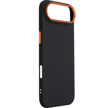 Чехол ARMORSTANDART LikeCarbon2 SE MagCase для Apple iPhone 17 Air Kevlar Black Orange (ARM89166)