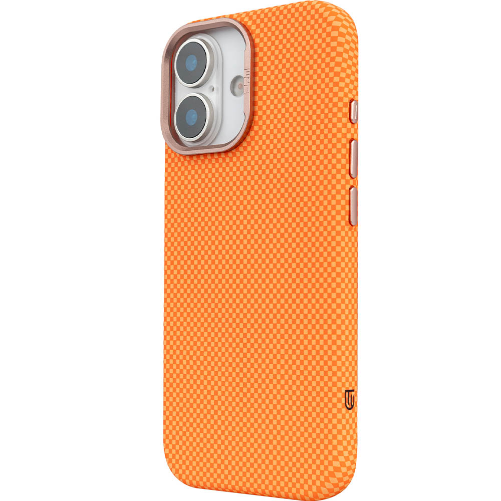Чохол ARMORSTANDART LikeCarbon2 SE MagCase для Apple iPhone 17 Kevlar Orange Rose Gold (ARM89167) Сумісність за моделлю Apple iPhone 17e