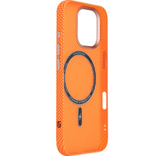 Чохол ARMORSTANDART LikeCarbon2 SE MagCase для Apple iPhone 17 Kevlar Orange Rose Gold (ARM89167)