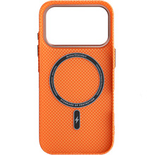 Чохол ARMORSTANDART LikeCarbon2 SE MagCase для Apple iPhone 17 Pro Kevlar Orange Rose Gold (ARM89168)