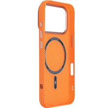 Чохол ARMORSTANDART LikeCarbon2 SE MagCase для Apple iPhone 17 Pro Kevlar Orange Rose Gold (ARM89168)
