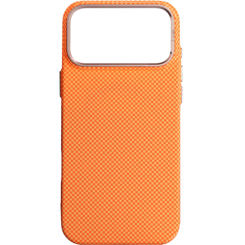 Чохол ARMORSTANDART LikeCarbon2 SE MagCase Apple iPhone 17 Pro Max Kevlar Orange Rose Gold (ARM89169)